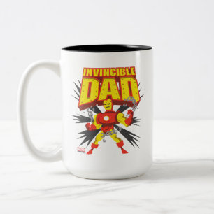 Iron Man   Invincible Dad Two-Tone Coffee Mug