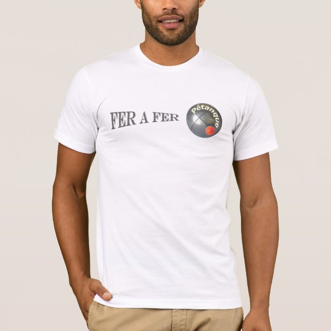 "Iron man" petanque slick design T-Shirt (Front)