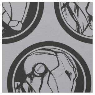 Iron Man Profile Logo Fabric