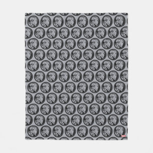 Iron Man Profile Logo Fleece Blanket
