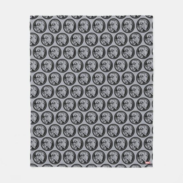Iron Man Profile Logo Fleece Blanket (Front)