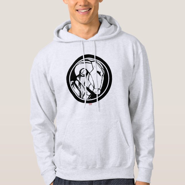 Iron Man Profile Logo Hoodie (Front)