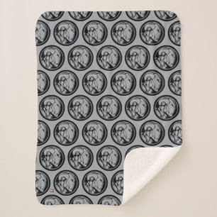 Iron Man Profile Logo Sherpa Blanket