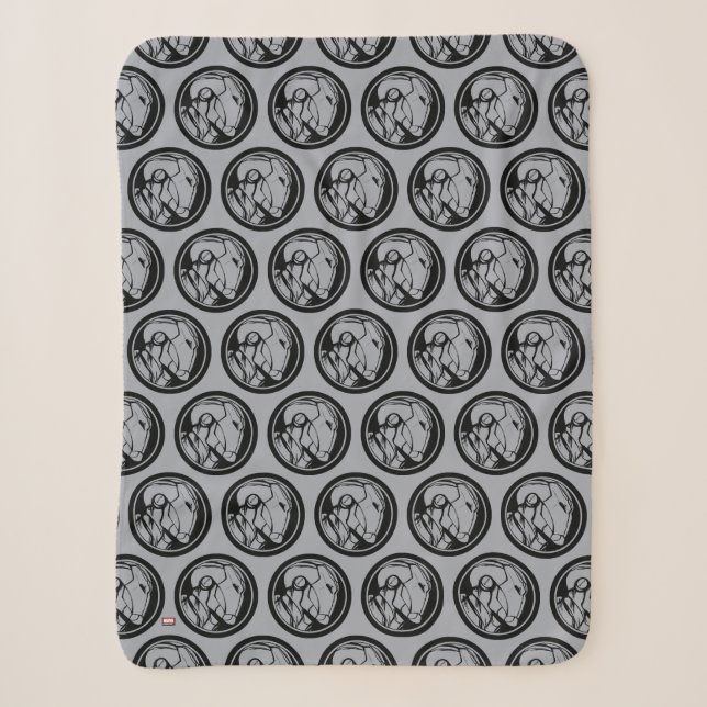 Iron Man Profile Logo Sherpa Blanket (Front)