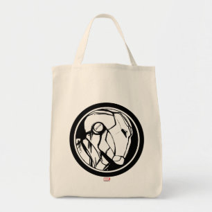 Iron Man Profile Logo Tote Bag