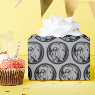 Iron Man Profile Logo Wrapping Paper