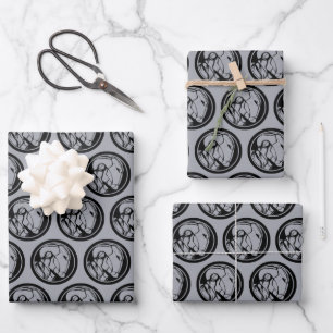 Iron Man Profile Logo Wrapping Paper Sheet