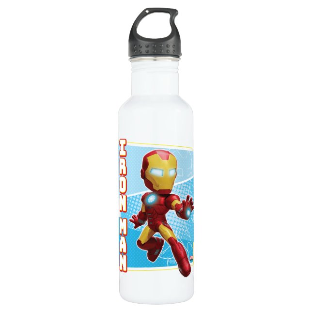 Iron Man Repulsor Gauntlet 710 Ml Water Bottle (Front)