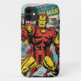 Iron Man Retro Comic Collage iPhone 11 Case