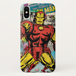 Iron Man Retro Comic Collage Case-Mate iPhone Case