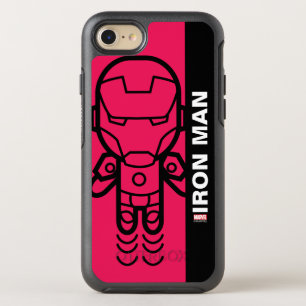 Iron Man Stylized Line Art OtterBox Symmetry iPhone 8/7 Case