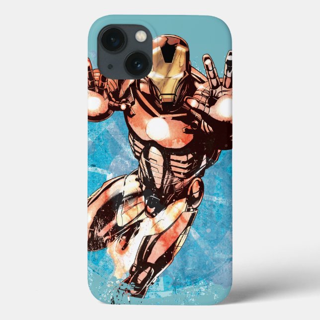 Iron Man Watercolor Character Art Case-Mate iPhone Case (Back)