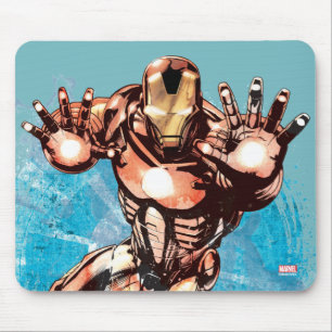 Iron Man Watercolor Character Art Mouse Pad