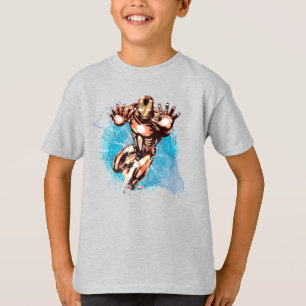 Iron Man Watercolor Character Art T-Shirt