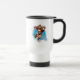 Iron Man Watercolor Character Art Travel Mug
