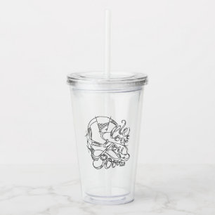 Iron Man We Love You 3000 Acrylic Tumbler