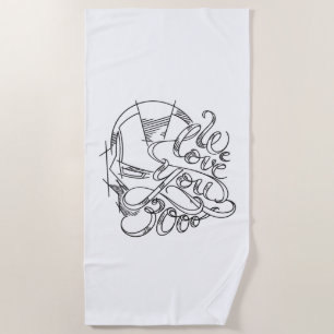 Iron Man We Love You 3000 Beach Towel
