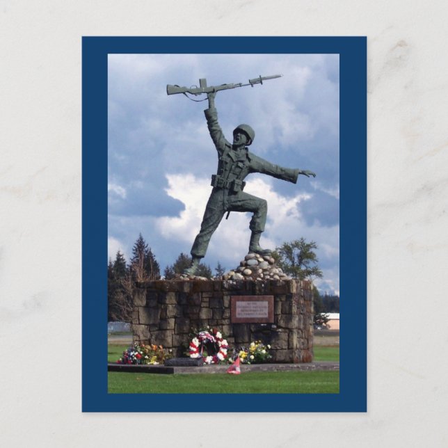 Iron Mike at Fort Lewis Postcard (Front)