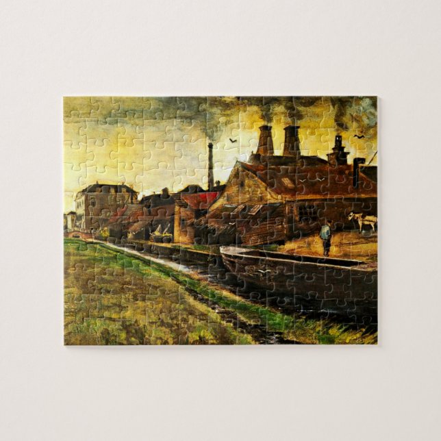 Iron Mill in The Hague by Vincent van Gogh Jigsaw Puzzle (Horizontal)
