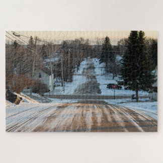 Iron Mountain, Michigan in Winter Jigsaw Puzzle