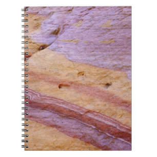 Iron oxides colour a sandstone formation notebook