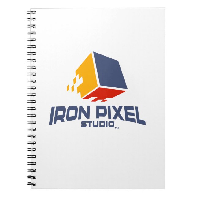 Iron Pixel Spiral Photo Notebook (Front)