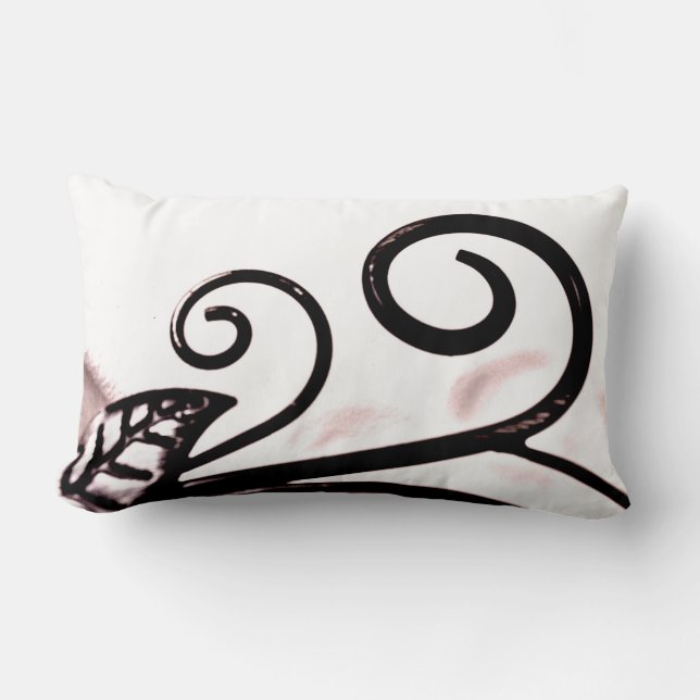 Iron Plant Lumbar Pillow (Front)