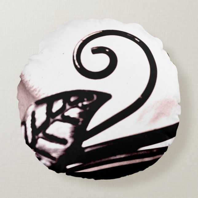 Iron Plant  Round Pillow (Front)