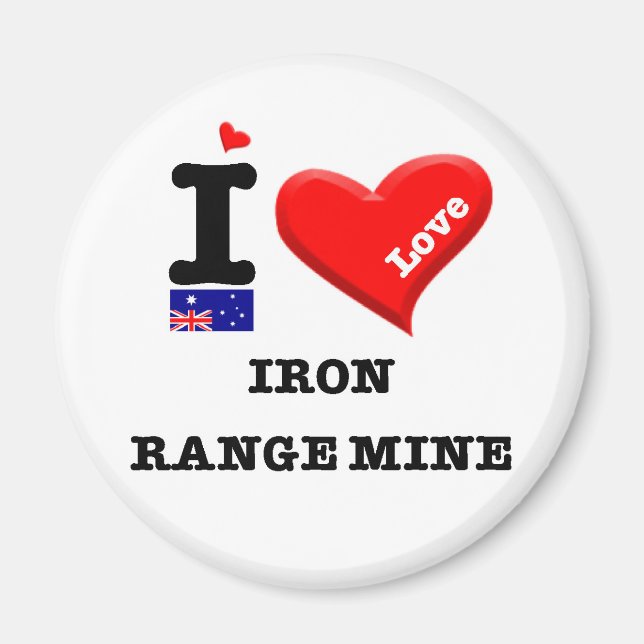 IRON RANGE MINE - I Love Magnet (Front)