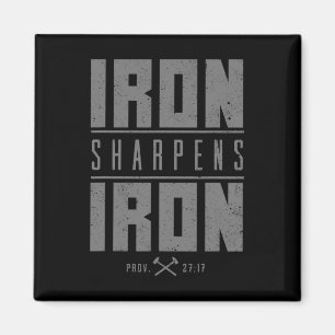 Iron Sharpens Iron Christian Men Bible Scripture G Magnet