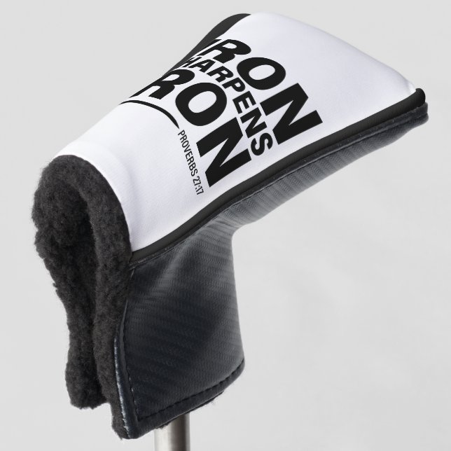 Iron Sharpens Iron Golf Putter Cover (3/4 Front)