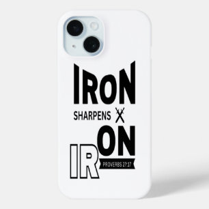Iron Sharpens Iron Proverbs 27:17 iPhone Case