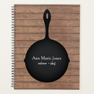 Iron Skillet Rustic Caterer Chef Planner