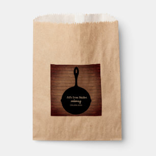 Iron Skillet Rustic Caterer Restaurant Food Favour Bag
