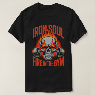 Iron Soul Skull Fitness Motivation Tee
