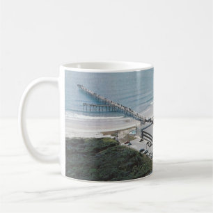 Iron Steamer Pier, North Carolina Vintage Postcard Coffee Mug