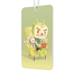 Iron T: Focus Mode On Cozy Reading Time Art Air Freshener