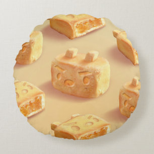 Iron T: Taiwanese Pineapple Cake Pattern Round Pillow