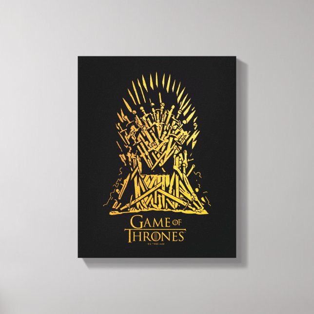 Iron Throne Icon Canvas Print (Front)