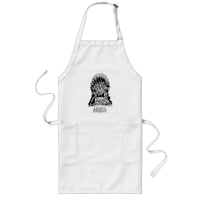Iron Throne Icon Long Apron (Front)