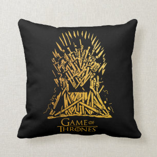 Iron Throne Icon Throw Pillow