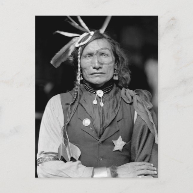 Iron White Man: 1900 Postcard (Front)