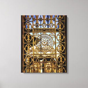 Iron Window Art Canvas Print