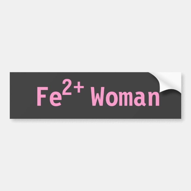 Iron Woman Triathelete, Pink and Grey Bumper Sticker (Front)
