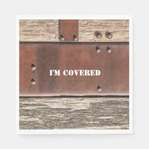 Iron Wood strong man look Napkin