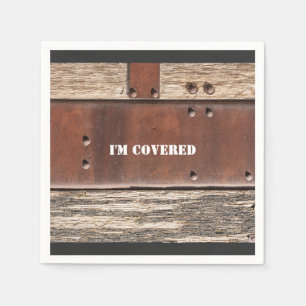 Iron Wood strong man look Napkin