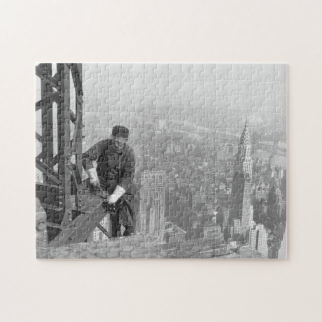  Iron Worker Framework of the Empire State 1930 Jigsaw Puzzle (Horizontal)