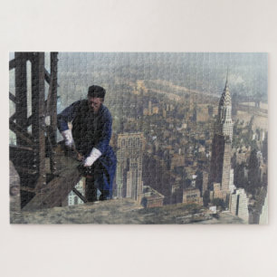 Iron Worker on the Framework Empire State 1930 Jigsaw Puzzle