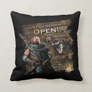 Ironbeard McCullough, Hunting season is open! 2 Throw Pillow