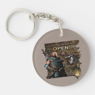 Ironbeard McCullough, Hunting season is open! Keychain